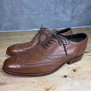 Cole Haan x Nike Air Brown Leather Wingtip Oxford Dress Shoes Men’s 9.5